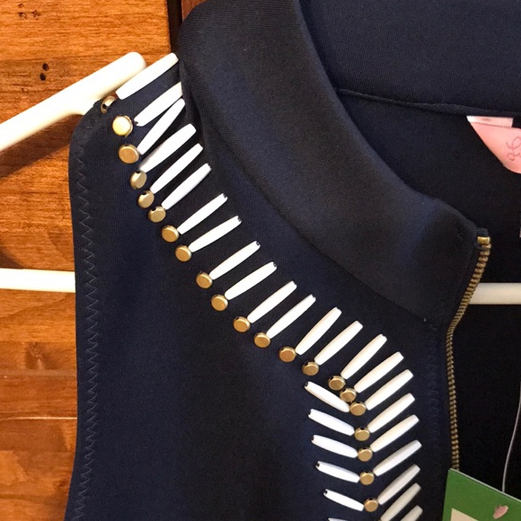 NWT Lilly Pulitzer navy blue shift dress - Picture 3 of 3